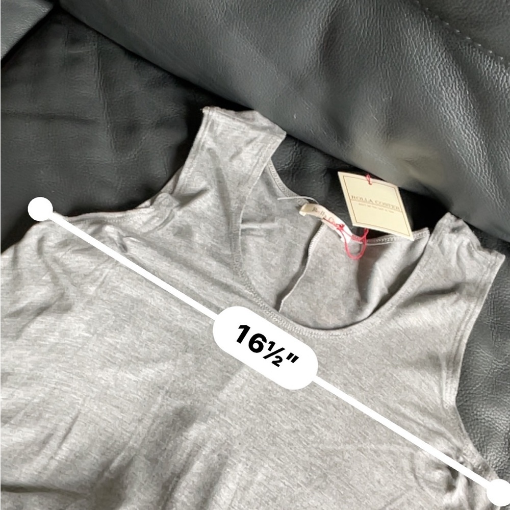 Rolla Coster Summer Dress Size M Gray No Sleeves A-line - Picture 8 of 8